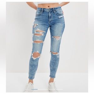 American Eagle Next Level Ripped High-Waisted Jegging